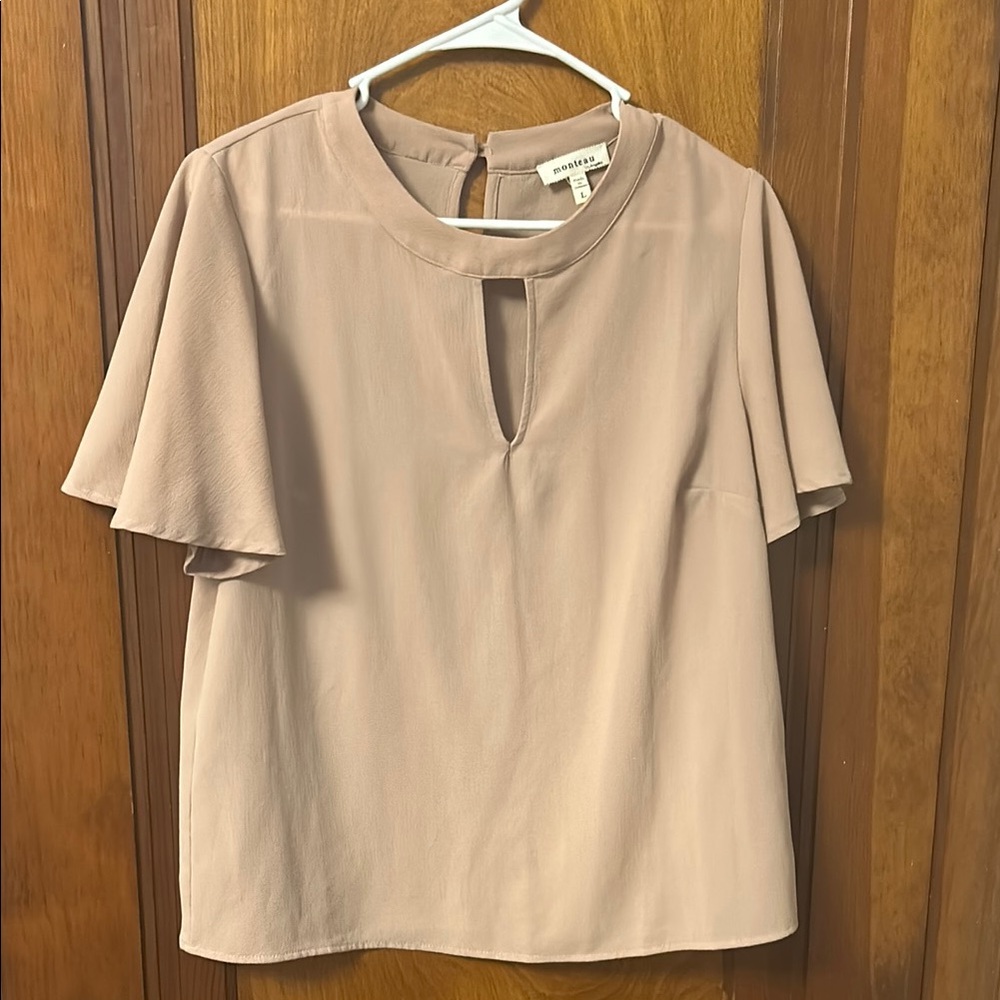 Beige Women's Top